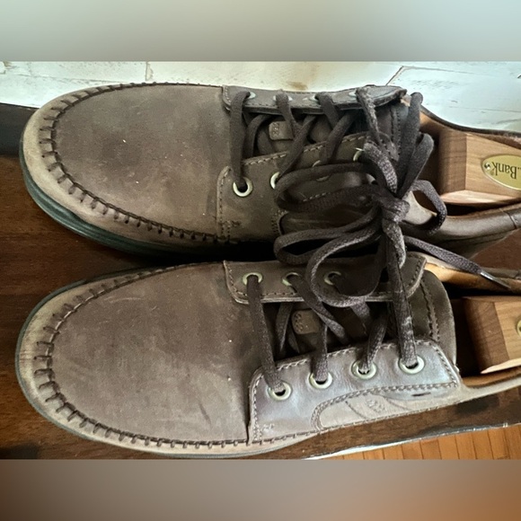 Ecco Seawalker Casual Walking Shoes Brown Leather Mens Size  display picture 1